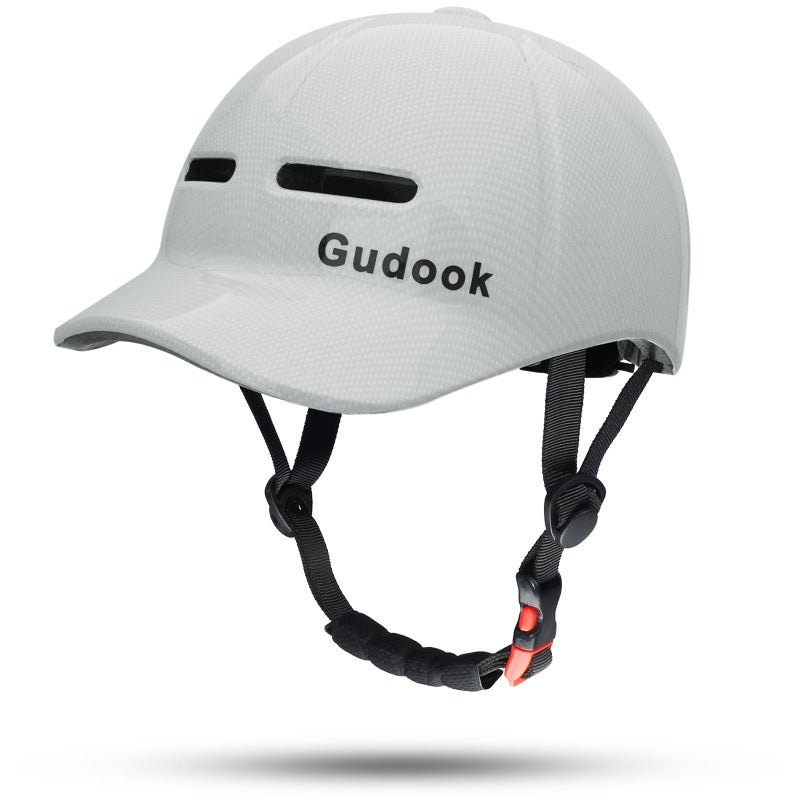 Gudook خوذات الدراجة للبالغين للرجال - خوذة دراجة للنساء - راحة معتمدة خفيفة الوزن وقابلة للتعديل على شكل قبعة بيسبول خوذة ركوب الدراجات للركاب في المناطق الحضرية وركوب الدراجات على الطرق - Image 1